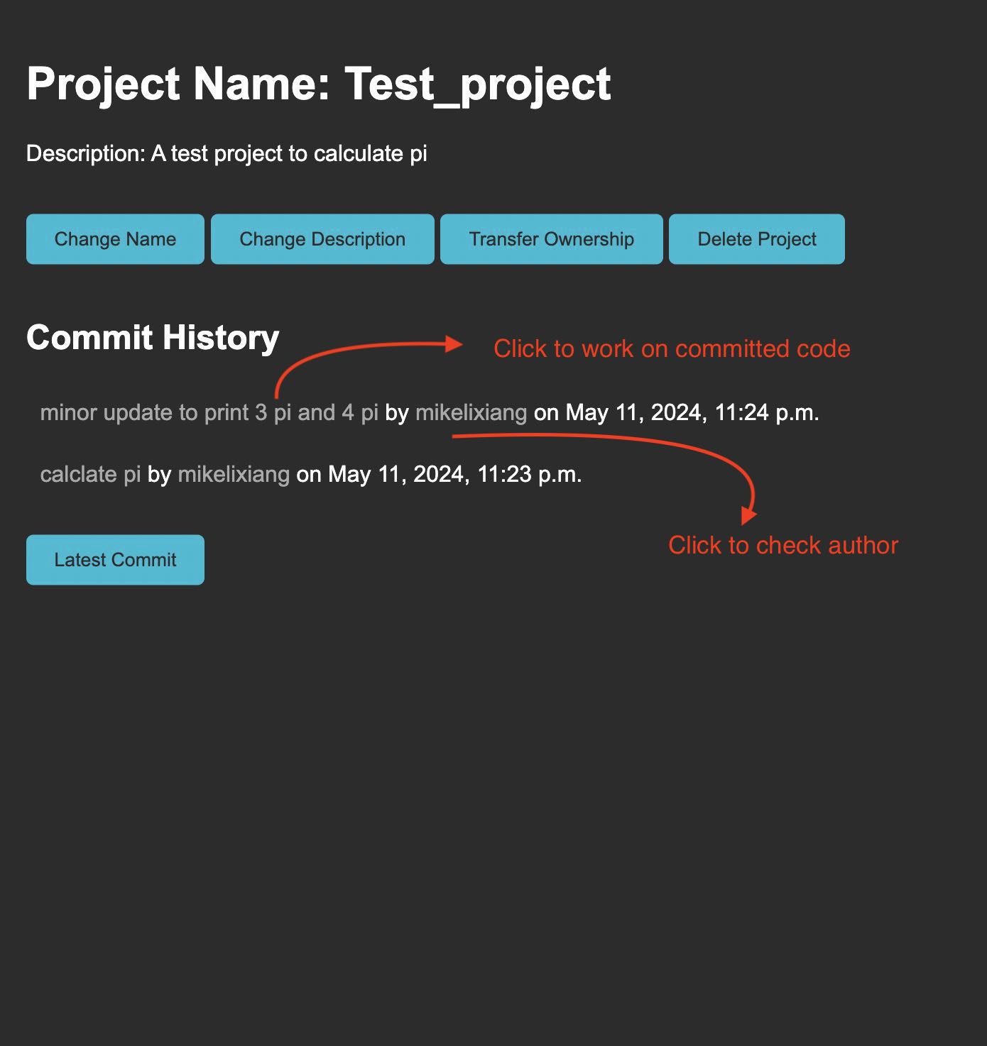 Version Page